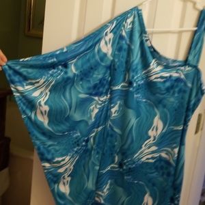 3/$10 One shoulder mini dress/long top